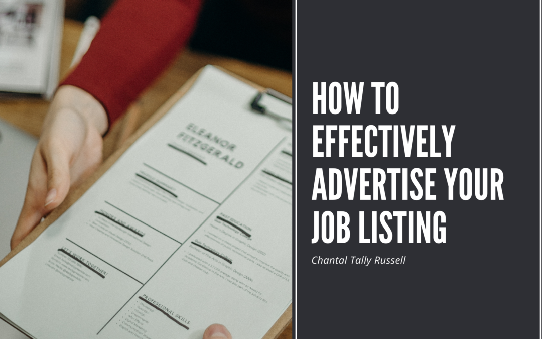How to Effectively Advertise Your Job Listing